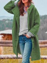Women's Plush Fleece Jacket for Fall and Winter