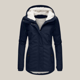 Women's Warm-Lined Hooded Winter Jacket with Pockets