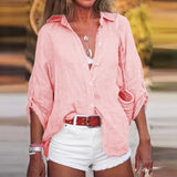 Oversized Linnen Button-Down Shirt