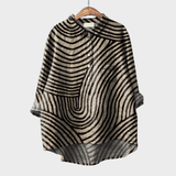 Women's Multicolor Artistic Print Long Sleeve Blouse β Melina