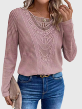 Women's Pink Boho Blouse