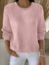 Women's Pink Cozy Knit Sweater