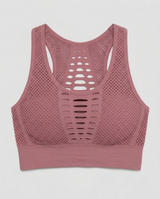Women's Breathable Seamless Sports Bra with Wide Underband