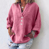 Women's Cotton Linen Knit Sweater