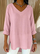 Women's Pink Long Tunic Top