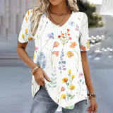 Striped V-Neck Tee