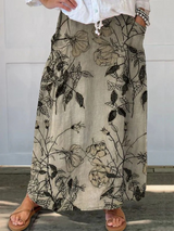 Kisses Retro Floral Pocket Skirt