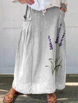 Marian Watercolor Floral Pocket Skirt