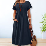Relaxed Fit Day Dress with Pockets