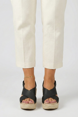 Woven Wedge Slingback Sandals