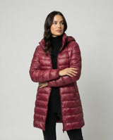 Women's Slim Fit Hooded Down Jacket for Fall