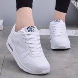 Lace Up Low Top Eye Graphic Side Panel Raised Sole Sneakers