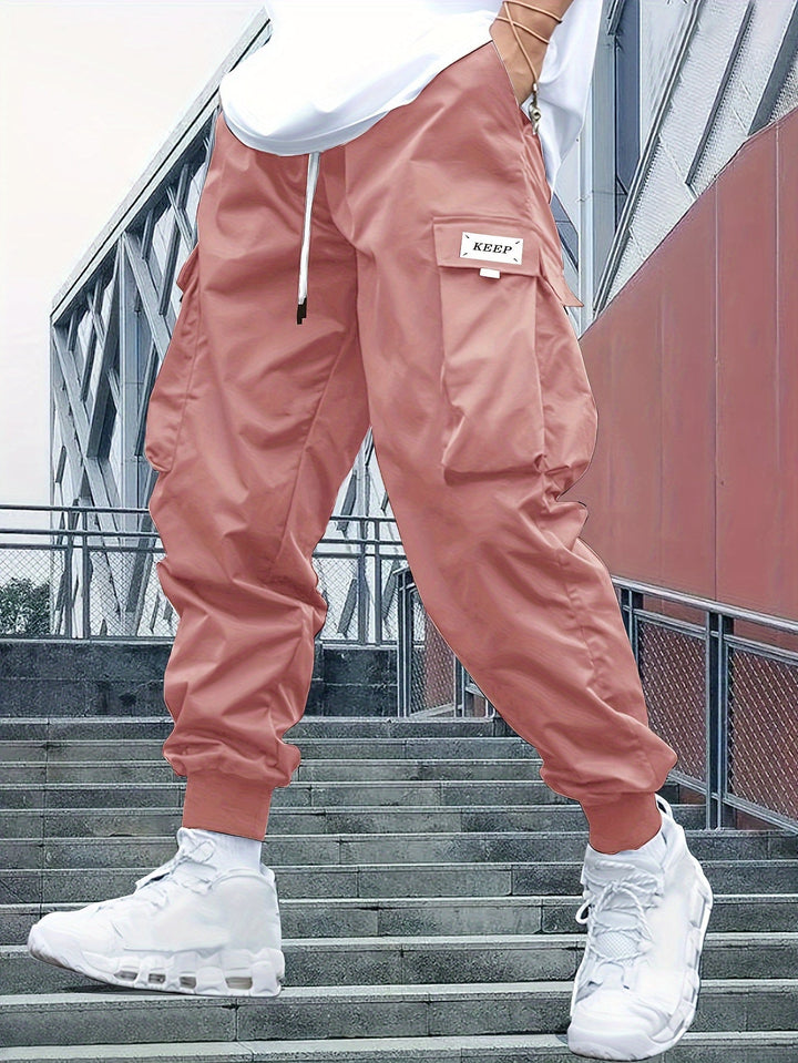 Women's cargo jogger pants pink