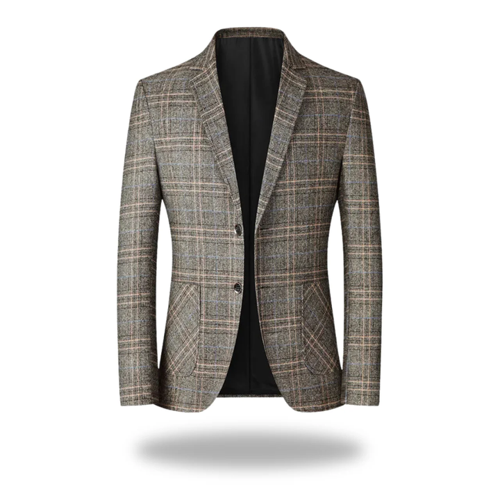 Khaki men's tailored blazer