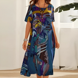 Elegant Floral Flowing Dress