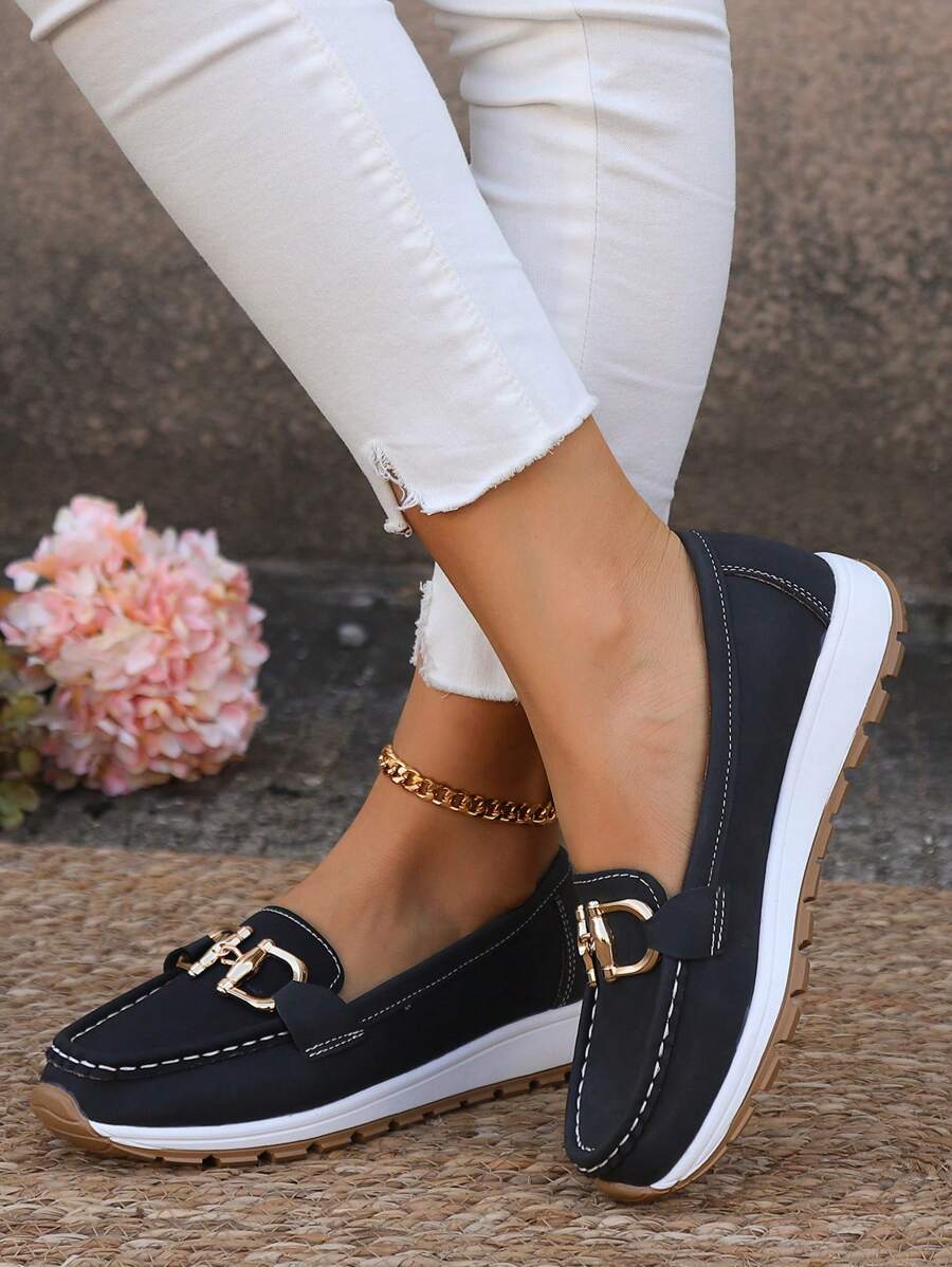 Non-Slip Orthopedic Loafers - Black