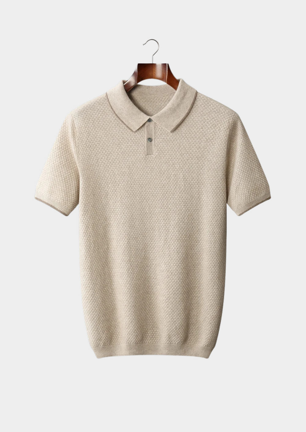 Two-Tone Cashmere Blend Polo