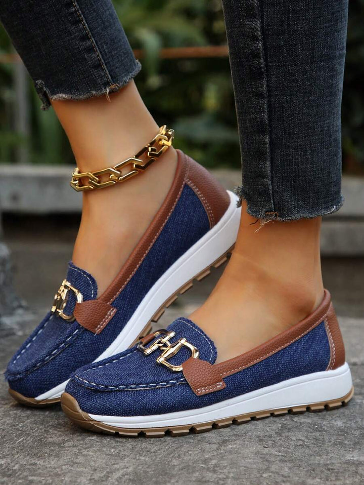 Non-Slip Orthopedic Loafers - Navy