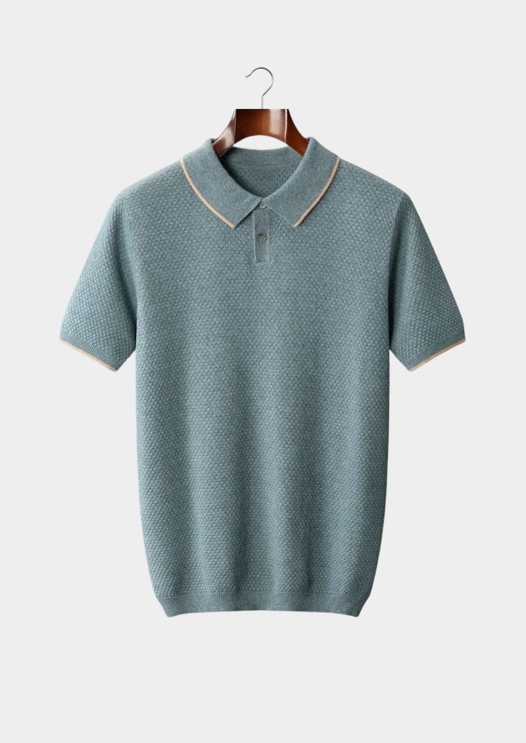 Two-Tone Cashmere Blend Polo