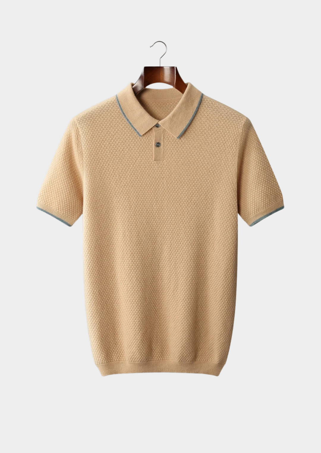Two-Tone Cashmere Blend Polo