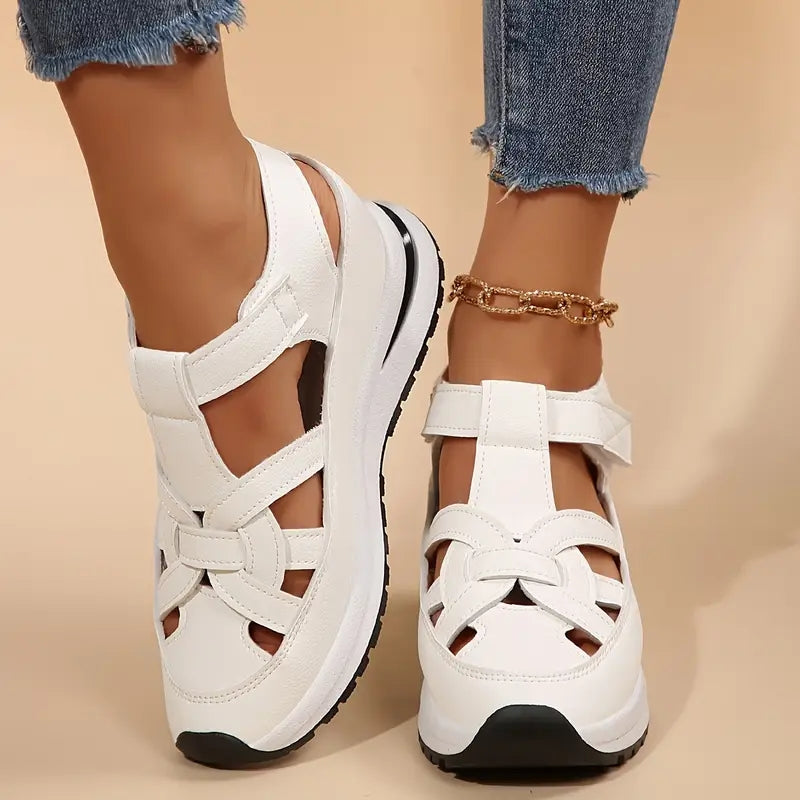 Orthopedic Wrap-Front Sandals - White