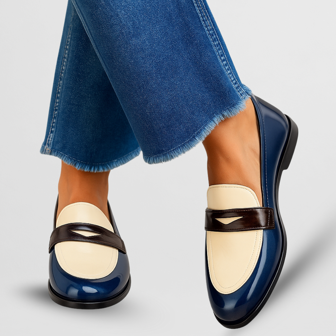 Sleek Chic Loafers - White