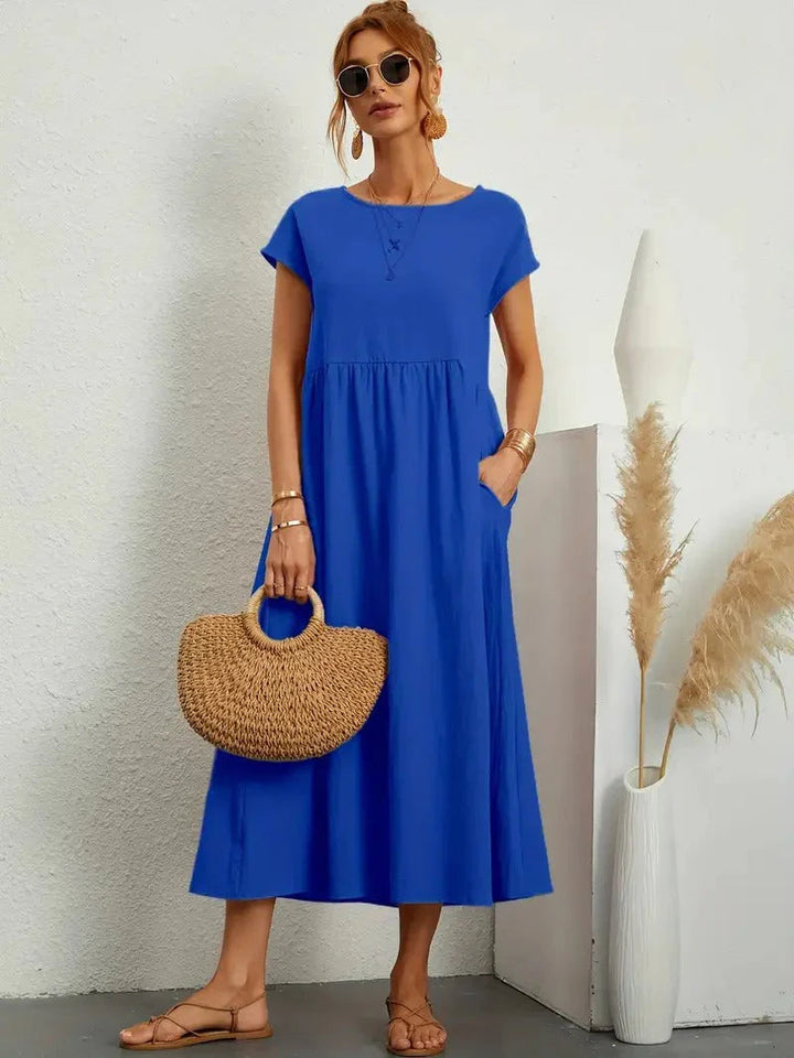 Lightweight summer dress in blue