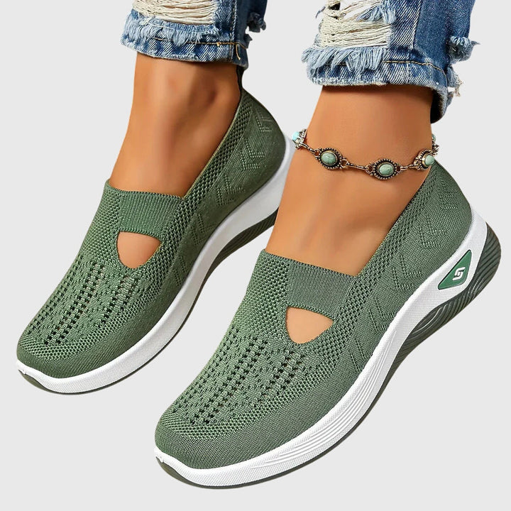 Emely Orthopedic Slip-On Shoes - Green