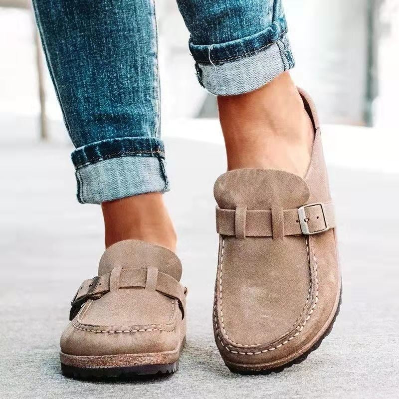 Lorvine Orthopedic Platform Slip-Ons - Khaki