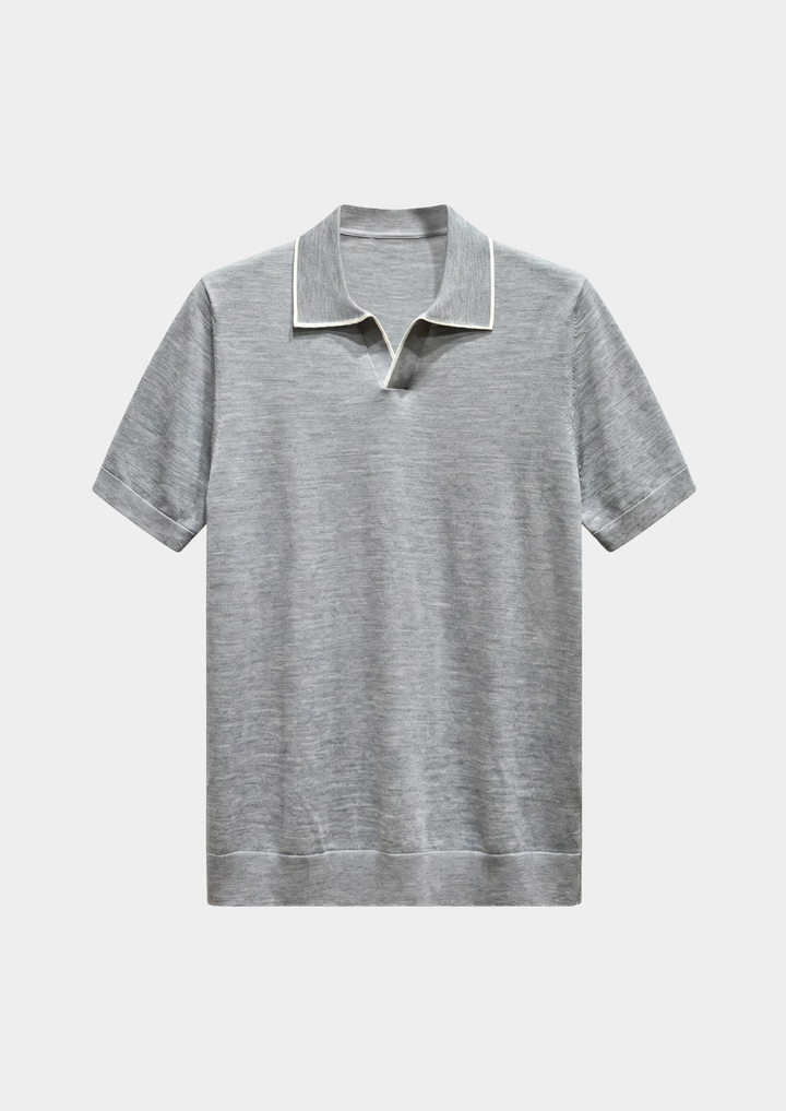Ellis Lightweight Worsted Wool Polo