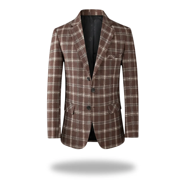 Brown men's tailored blazer
