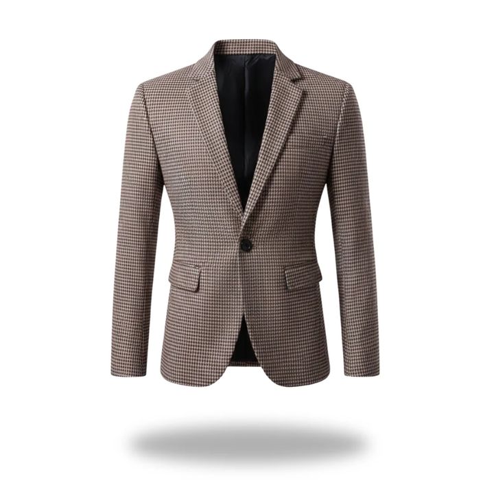 Khaki men's structured blazer