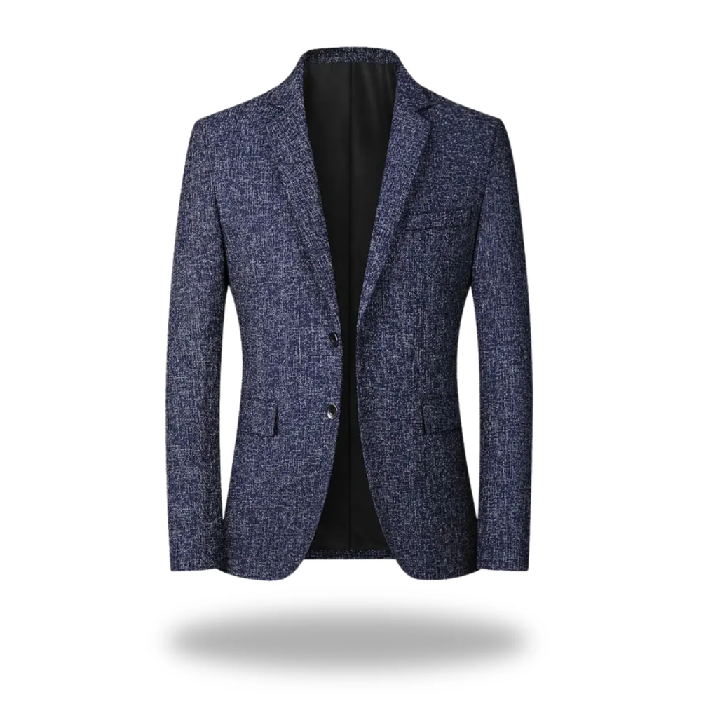 Navy blue men's refined blazer