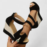 Orthopedic Woven Wedge Sandals