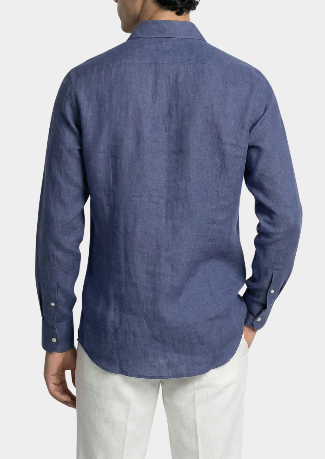 Blue Portofino Coastal Linen Shirt
