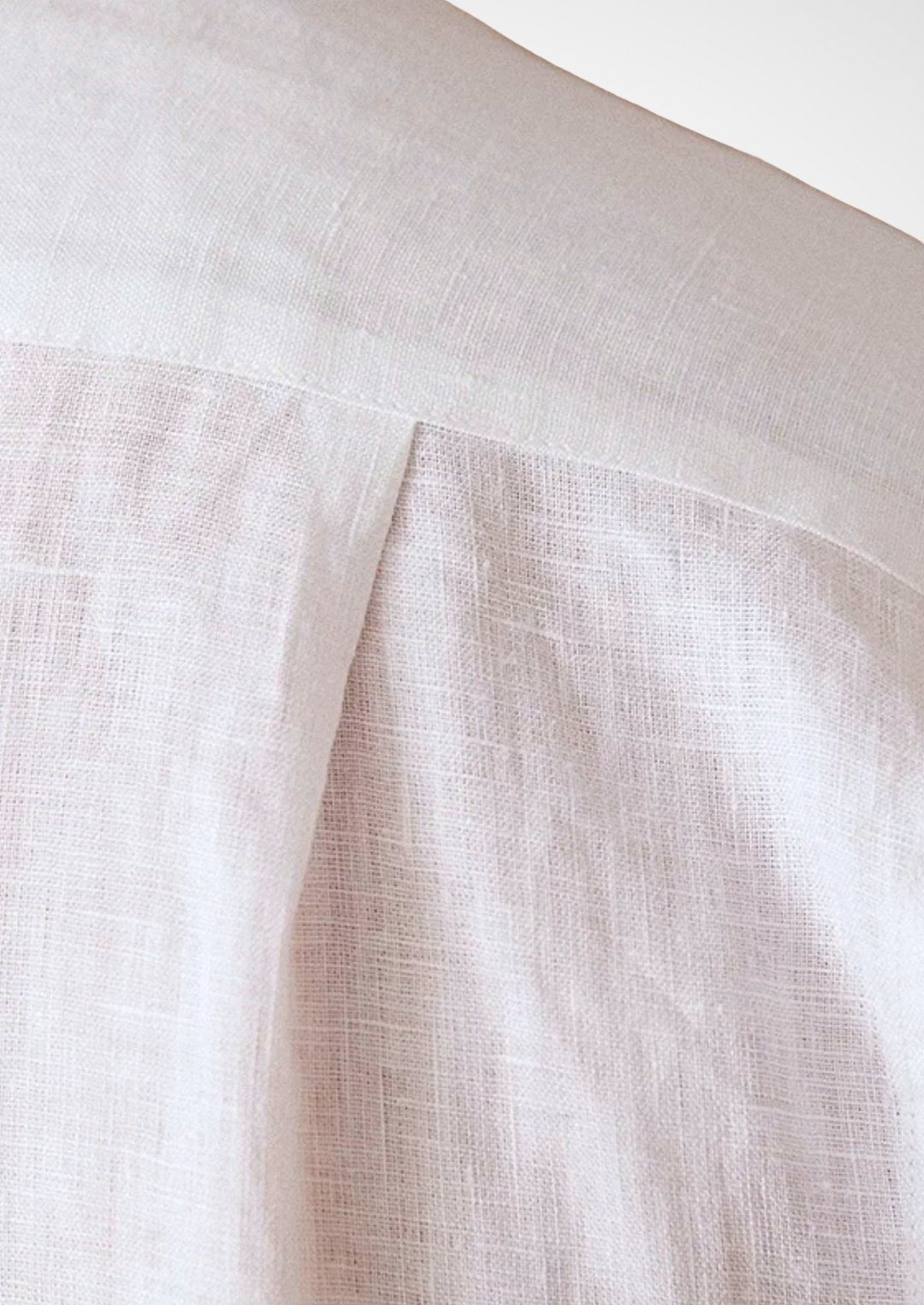 White Portofino Coastal Linen Shirt