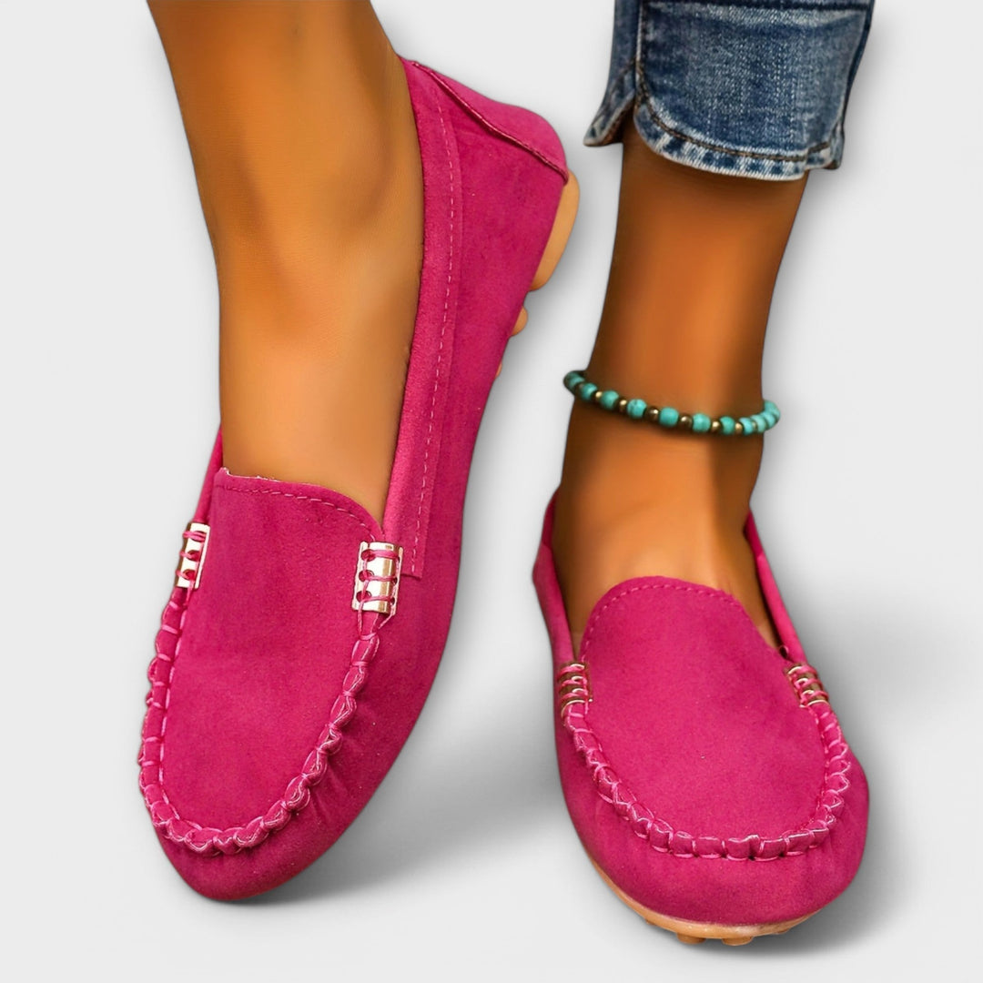 Bianca moccasin slip-on in pink