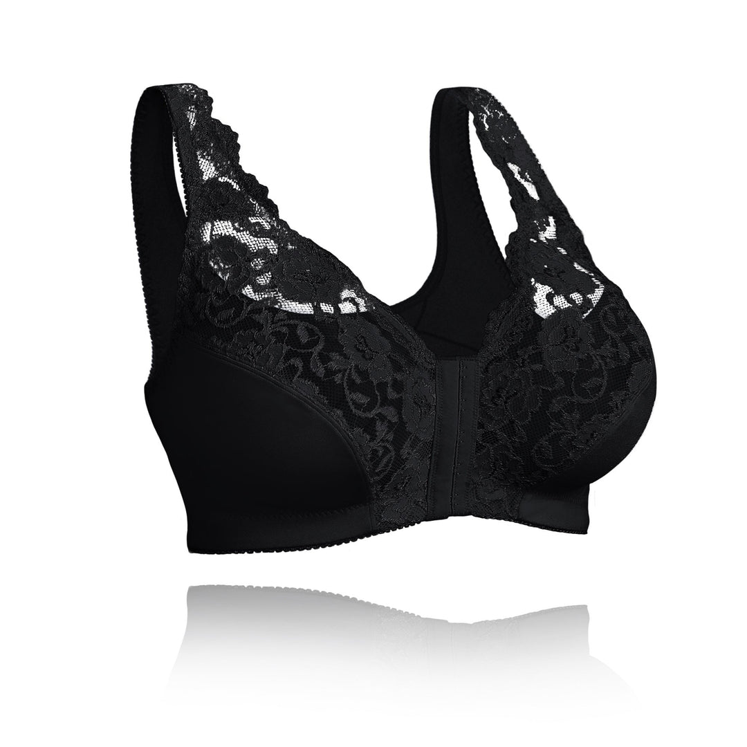 Women's wire-free natural lift bra in black