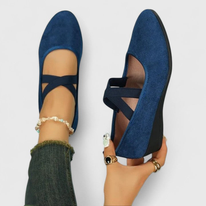 Jynna Orthopedic Slip-On Shoes - Blue