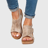 Orthopedic Buckle Wedge Sandals