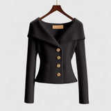 Elegant Open-Front Knit Cardigan