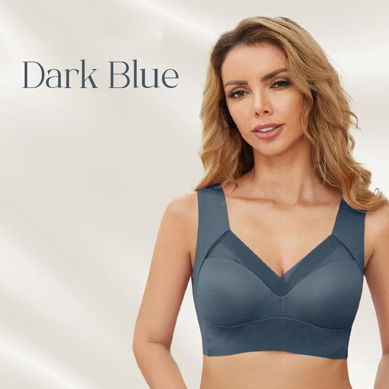 Women's wireless push-up bra two-pack in navy blue