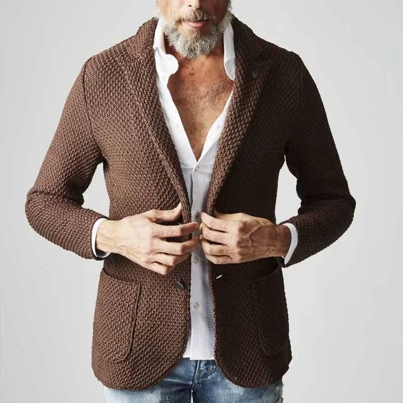Navy men's classic blazer