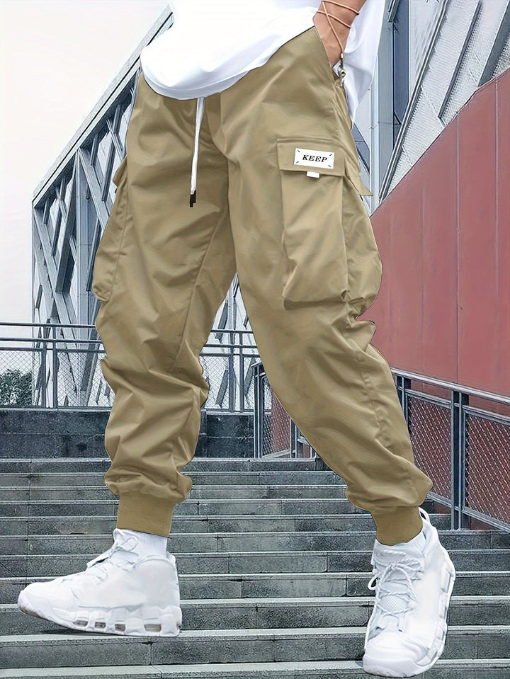 Women's cargo jogger pants khaki