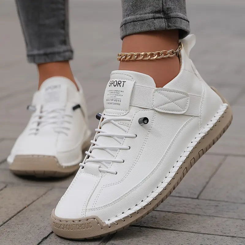 Wide-Fit Orthopedic Sneakers - White