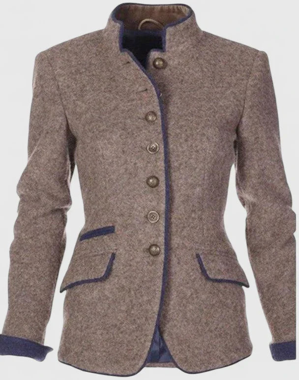 Button-front knit cardigan women detail
