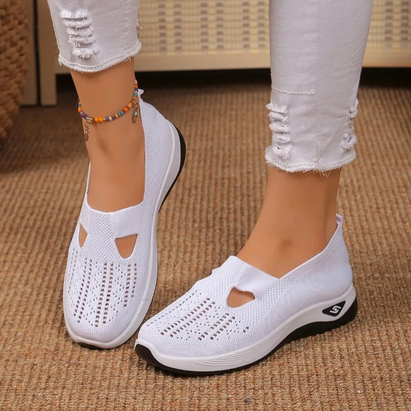 Emely Orthopedic Slip-On Shoes - White