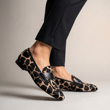 Women's Giraffe Print Penny Strap Loafer
