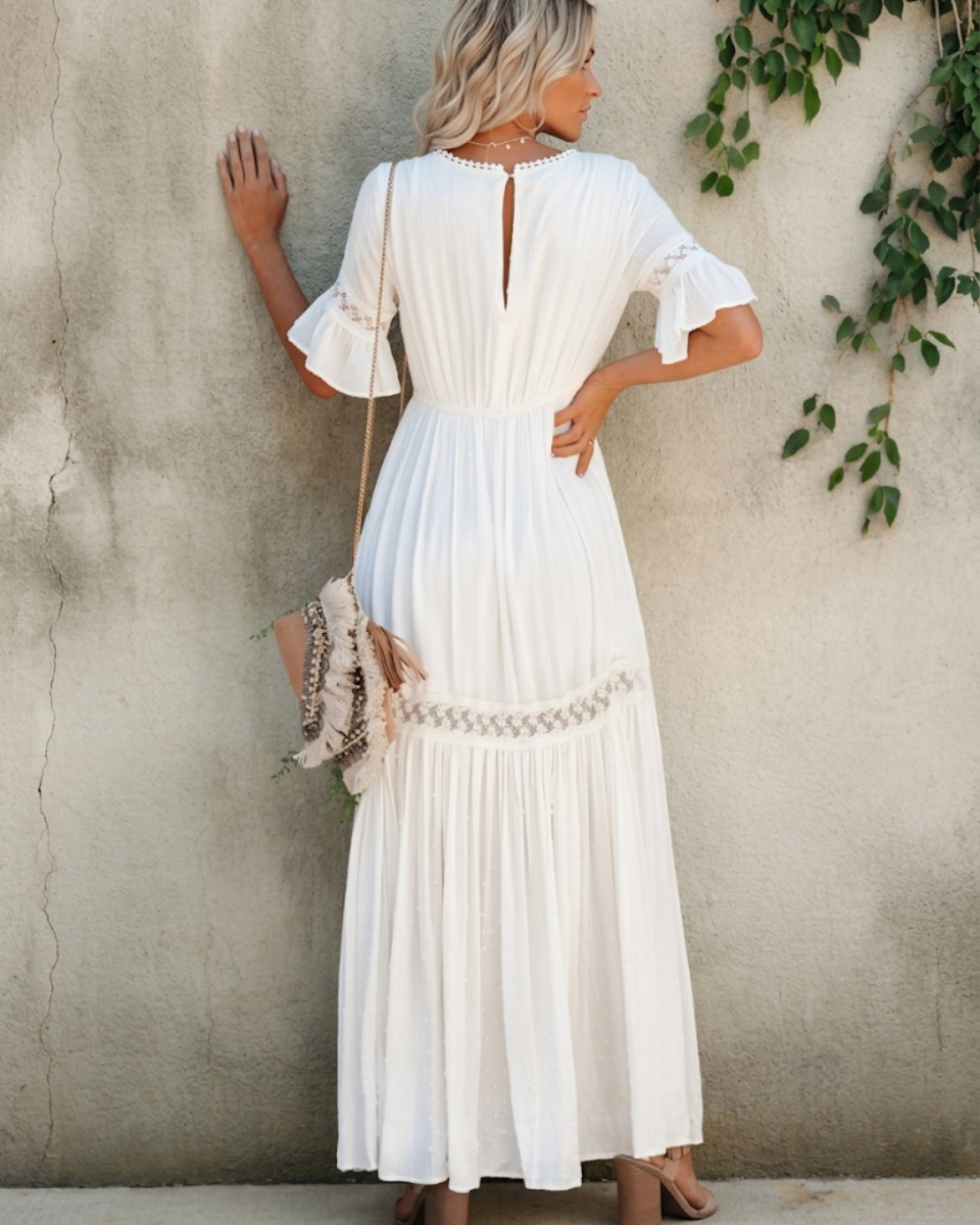 Boho V-Neck Maxi Dress