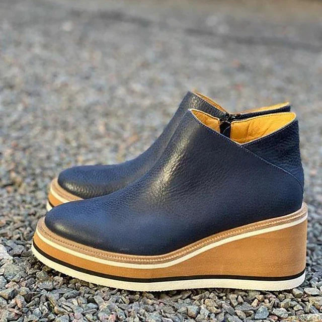 Waterproof Orthopedic Ankle Boots - Blue